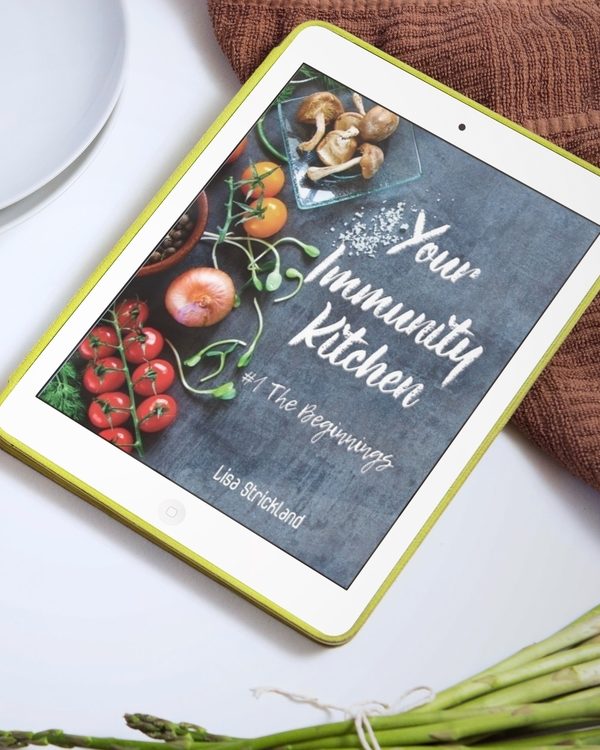 e book front cover on i pad displaying vegetables